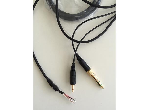beyerdynamic kabel MMX 300, eldre type. Kabel for mikrofon og hodetelefon